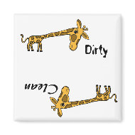 AA- Funny Giraffe Dishwasher Magnet magnet