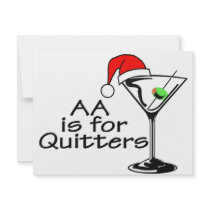 AA Is For Quitters invitations by CelebrationZazzle AA Is For Quitters invitations