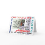 AA slogans anniversary card