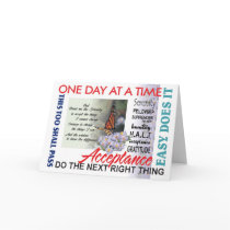 AA slogans anniversary card