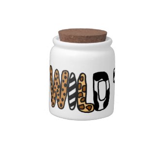 AA- Wild Thing Pet Treat or Candy Jar
