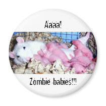 Aaaaa! Zombie Babies! Fridge Magnet