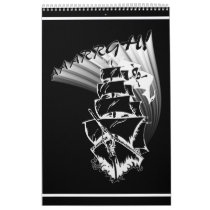 AAAARGH! It be a Pirate Ship! Wall Calendar