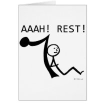 Aaah Rest! Greeting Cards
