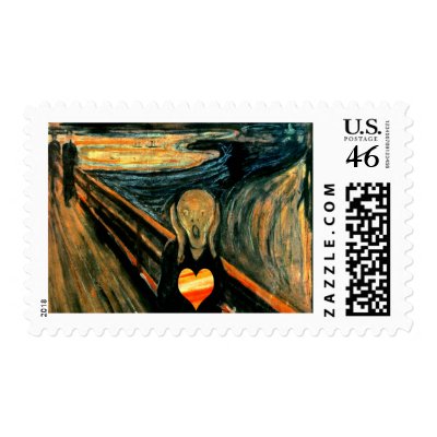 Aaah Valentine's Gifts! Postage Stamp by 50thbirthdaygifts