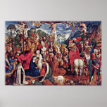 Aachen Altar (Passionstriptychon) Middle Panel: Cr Poster