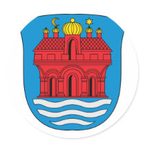 aalborg, Denmark Round Sticker