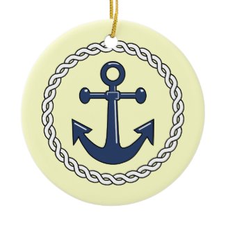 Aanchor Nautical Christmas Ornament ornament