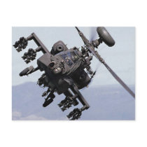 Aapache Attack Helicopter Postcard