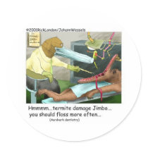 Aardvark Dentistry Funny Gifts & Collectibles stickers