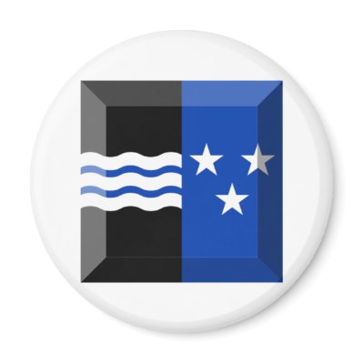 Aargau Flag Gem Refrigerator Magnet by Vexillophile