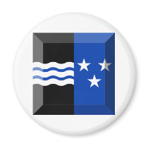 Aargau Flag Gem magnets by Vexillophile Aargau Flag Gem magnets