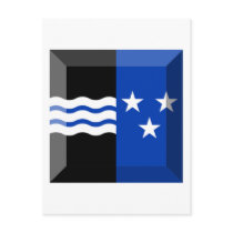 Aargau Flag Gem Post Card