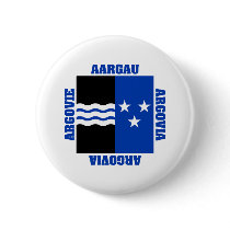 Aargau Switzerland Canton Flag buttons