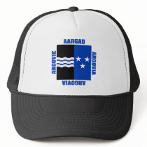 Aargau Switzerland Canton Flag Trucker Hat