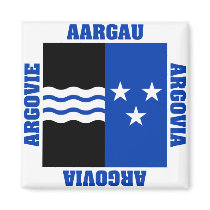 Aargau Switzerland Canton Flag magnets by Vexillophile Aargau Switzerland Canton Flag magnets