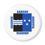 Aargau Switzerland Canton Flag Fridge Magnets