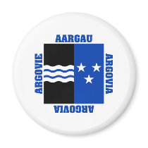 Aargau Switzerland Canton Flag Fridge Magnets