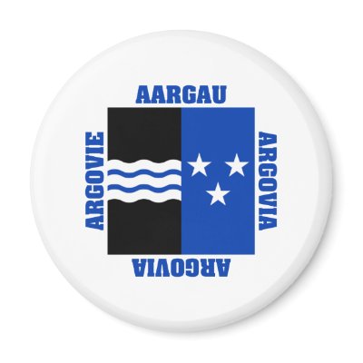 Aargau Switzerland Canton Flag Fridge Magnets by Vexillophile
