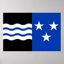 Aargau, Switzerland flag Poster