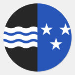 Aargau, Switzerland flag Round Sticker