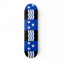 Aargau, Switzerland flag Skate Deck