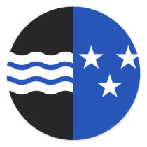Aargau, Switzerland flag Round Sticker