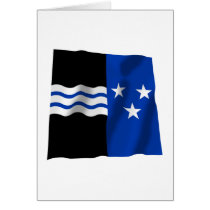 Aargau Waving Flag Greeting Card