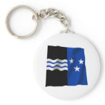 Aargau Waving Flag Key Chain