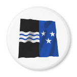Aargau Waving Flag Fridge Magnets