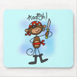 Aargh Monkey  Pirate Tshirts and Gifts Mousepads