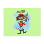 Aargh Monkey  Pirate Tshirts and Gifts Post Card