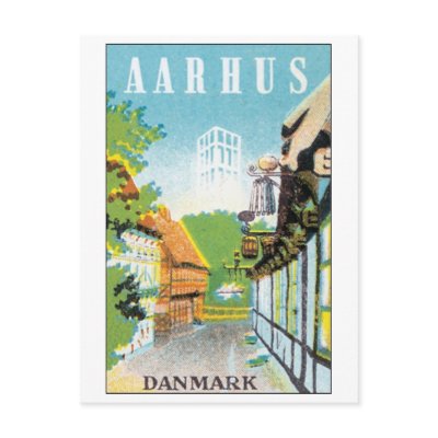 AARHUS, Danmark Post Card by vintagegiftmall
