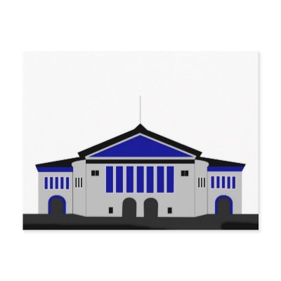Aarhus Theater - grey Postcard by lonvig