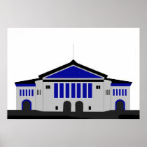 Aarhus Theater - grey Print