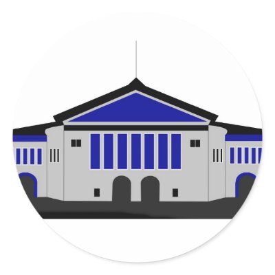 Aarhus Theater - grey Stickers by lonvig