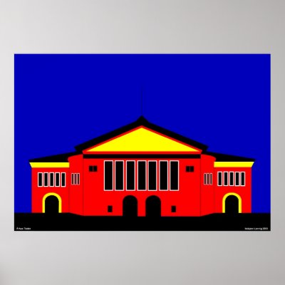 Aarhus Theater Print by lonvig