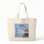 Aaron Acrostic Canvas Bags