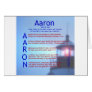 Aaron Acrostic Greeting Card