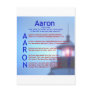Aaron Acrostic Postcards