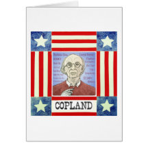 Aaron Copland greetings card
