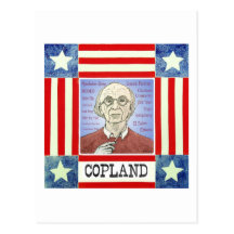 Aaron Copland postcard