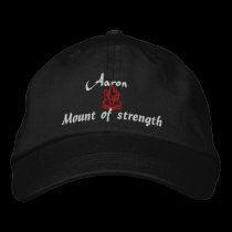 Aaron Name With Hebrew Meaning Black embroidered hats
