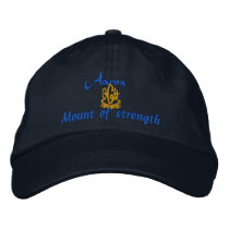 Aaron Name With Hebrew Meaning Navy embroidered hats by Fashioncasbah Aaron Name With Hebrew Meaning Navy embroidered hats