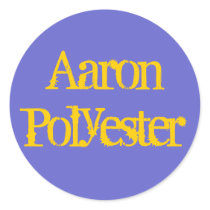 Aaron Polyester stickers