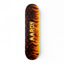 Aaron skateboard fire and flames design. by skatersollie Aaron skateboard fire and flames design.