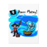 Aarrr Matey Tshirts and Gifts Postcards