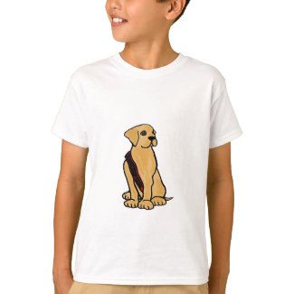 AB- Funny Yellow Labrador with Bandelier