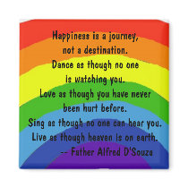 AB- Happiness is a journey Magnet