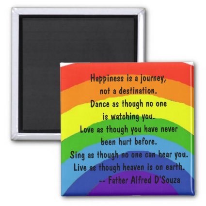 AB- Happiness is a journey Magnet